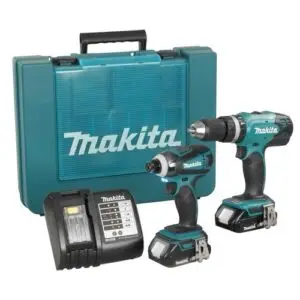 סט נטען 18V אימפקט + מברגה מקדחה + 2 סוללות makita