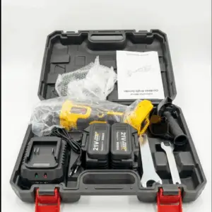 משחזת זווית 4.5" עם סוללות ומטען scorpion
