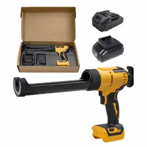 אקדח סיליקון ודבק נטען 21V מקצועי – מבית סקורפין (כולל תאורת LED)