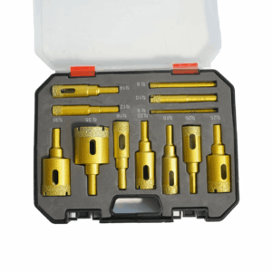 סט מקדחי כוס יהלום מקצועי בגימור מולחם – לקידוח בקרמיקה, גרניט, שיש ואבן מבית סקורפיון