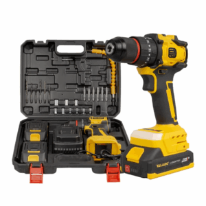 סט מברגה/מקדחה נטענת סקורפיון מנוע Brushless – כולל סוללות ליתיום, מטען ומזוודת אביזרים ענקית