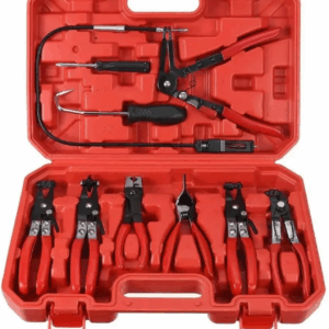 סט פליירים מקצועי לפתיחת בנדים וחבקי צינורות (9 חלקים) מבית Scorpion – כולל פלייר כבל גמיש מתנעל