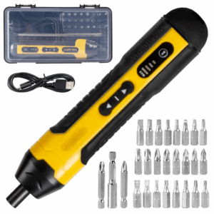 מברג נטען מבית Scorpion (3.6V) בתצורת עט – כולל מארז ביטים ענק וטעינת USB