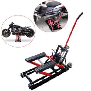 ג'ק הרמה הידראולי מסיבי לאופנועים וטרקטורונים מבית Scorpion – כושר נשיאה עד 680 ק"ג