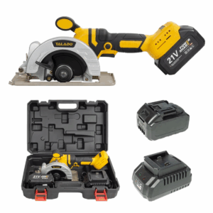 מסור עגול נטען 21V תעשייתי – מנוע Brushless (ללא פחמים) כולל ערכה מלאה במזוודה קשיחה Scorpion