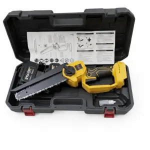 מסור שרשרת 10" עם סוללות ומטען scorpion